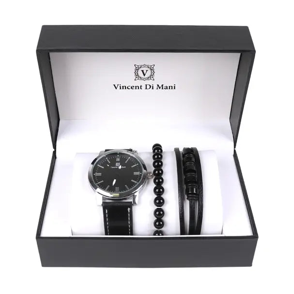 Men's Watch & Bracelet Set