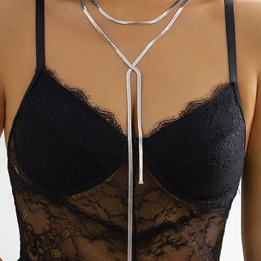 Hollow Solid Color Necklaces Accessories